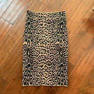 Leopard Pencil Skirt